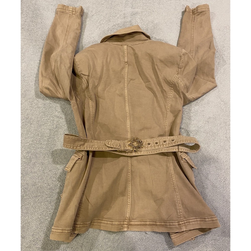 NEW White House Black Market Belted Pret Studio Blazer Sandstone Size 10 NWT - Picture 9 of 9